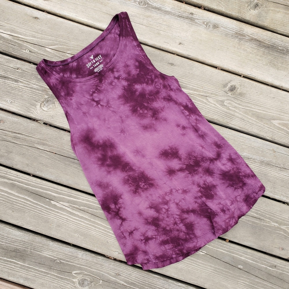 AEO • Purple Tie Dye Tank